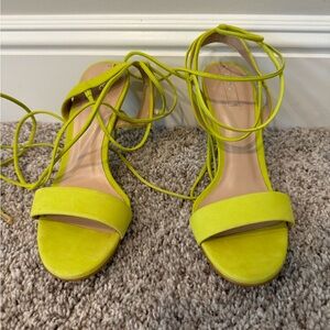 Aldo citrus green sandals size 6